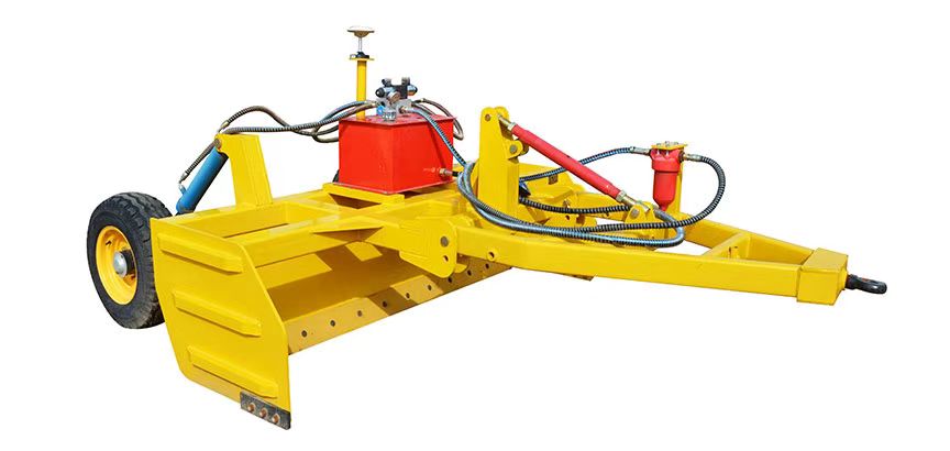 Traktormonterad markutjämningsmaskin Satellitväghyvlar